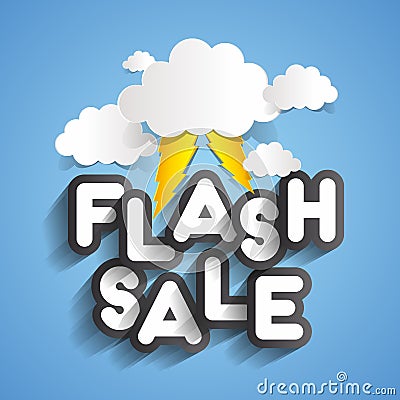 Flash Sale Vector Illustration