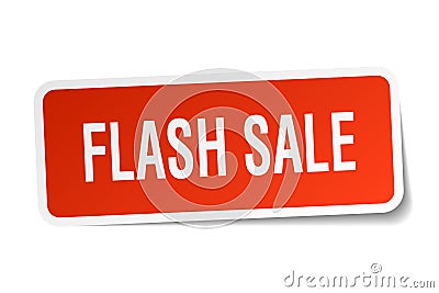 flash sale sticker Vector Illustration