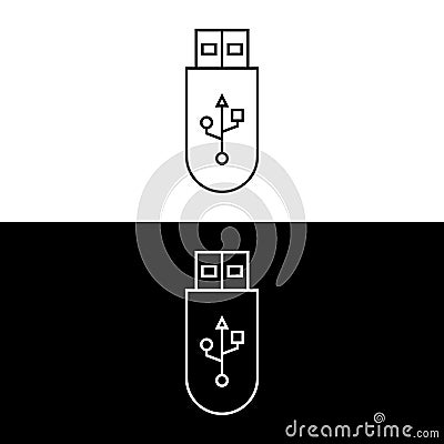 Flashdisk. External Memory icon Vector Illustration