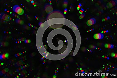 Flashing lights colorful circles Stock Photo