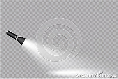 Flashlight on a transparent background Stock Photo