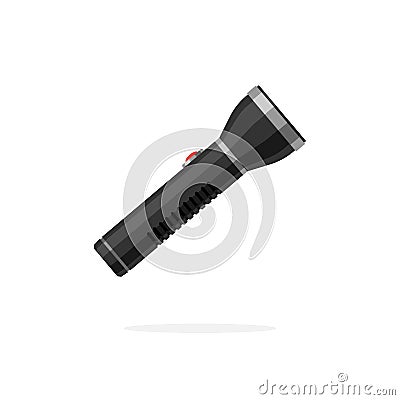 Flashlight vector icon Vector Illustration