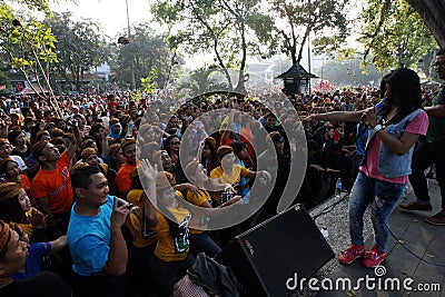 Flashmob Editorial Stock Photo