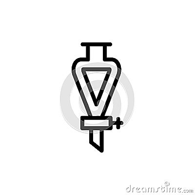 Flask, chemistry icon. Simple color vector elements of stinks icons for ui and ux, website or mobile application Stock Photo