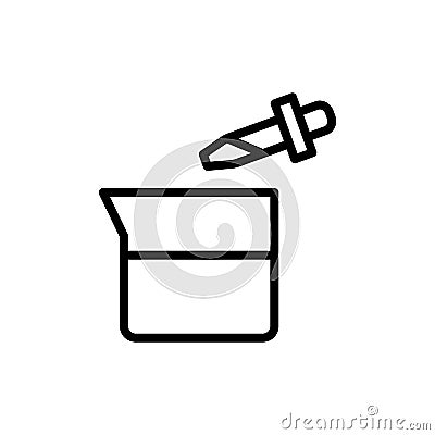 Flask, pipette icon. Simple color vector elements of stinks icons for ui and ux, website or mobile application Stock Photo