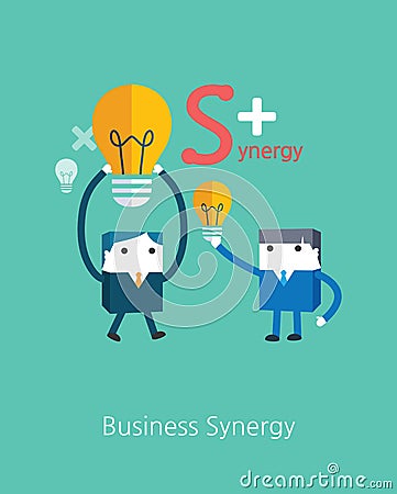 Flat Business character Series. business synergy concept Stock Photo