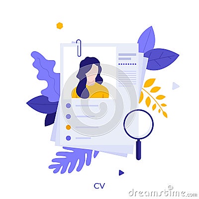 Flat Character Concept Vector Illustration