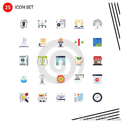 25 Flat Color concept for Websites Mobile and Apps motivate, built, man, setting, code Vector Illustration