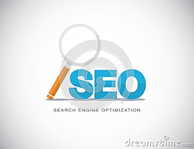 Flat concept of Search Engine Optimization vector Vector Illustration