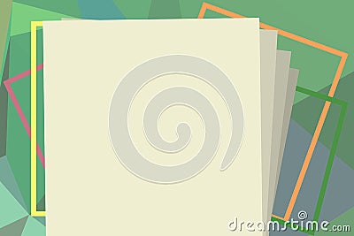 Flat design business Vector Illustration concept Empty template copy space text for Ad website esp isolated 3d isometric Unevenly Stock Photo