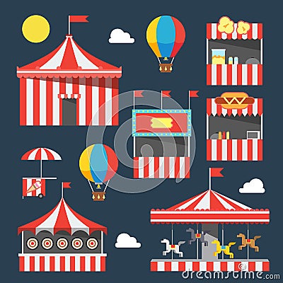 Flat design of carnival festival Vector Illustration