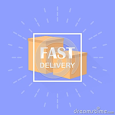 Flat design colorful vector illustration concept for delivery service, e-commerce, online shopping Vector Illustration