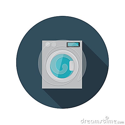 Flat Design Concept Washing Machine Vector Vector Illustration