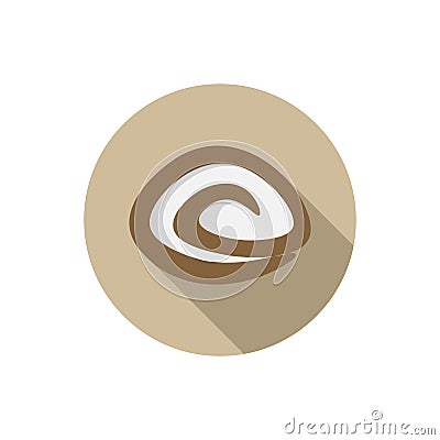 Flat design roulade Vector Illustration