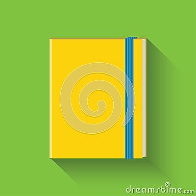 Notebook icon. Flat icon. Vector illustration. Cartoon Illustration