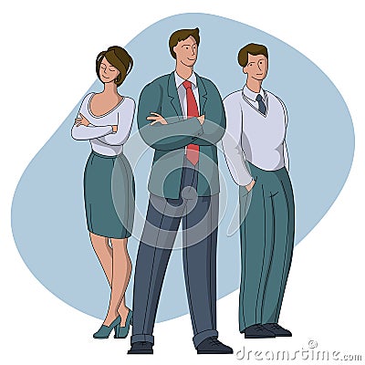 Flat design vector leadership concept Vector Illustration