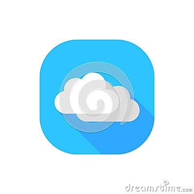 Flat design Weather - Clouds Stock Photo