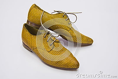 Flat fashion shoes Stock Photo