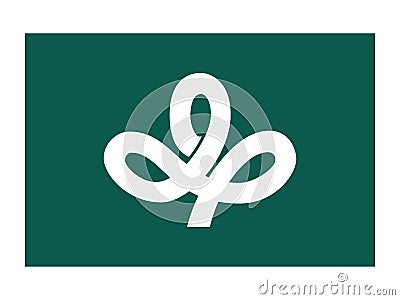 Flag of Miyagi Prefecture Vector Illustration