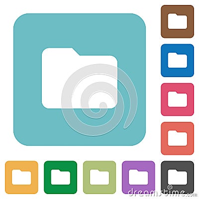 Flat folder icons Stock Photo