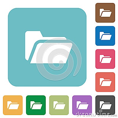 Flat folder open icons Stock Photo