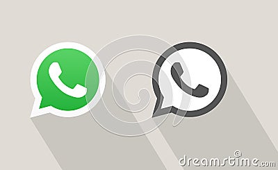 Whatsapp messenger Call vector icon Vector Illustration