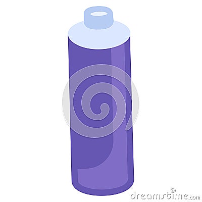 Flat Hazardous Waste Can Dangerous Liquid Icon Vector Illustration