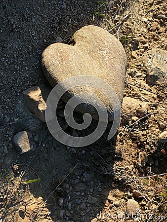 Heart of Stone Stock Photo