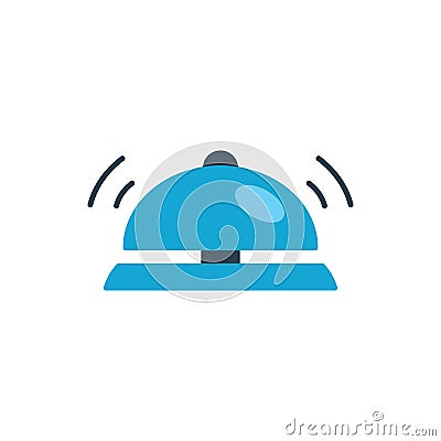 Hotel bell icon on white background Stock Photo