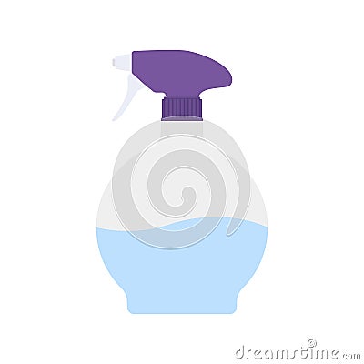 Flat icon hairdresser spray bottle Vector Illustration