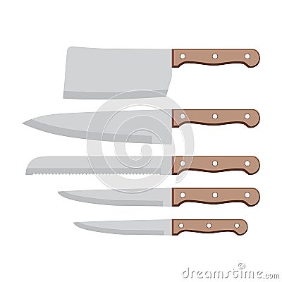 Flat icon knife Vector Illustration