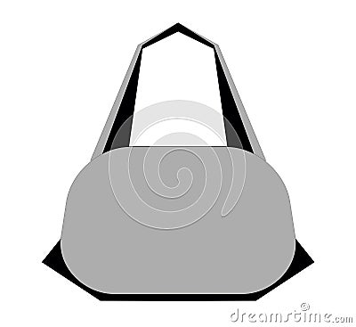 Flat icon. Lady`s bag Stock Photo