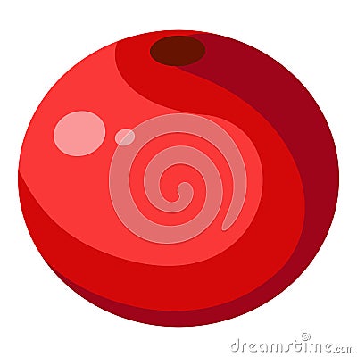 Flat Illustration Of Red Berry Stock Photo
