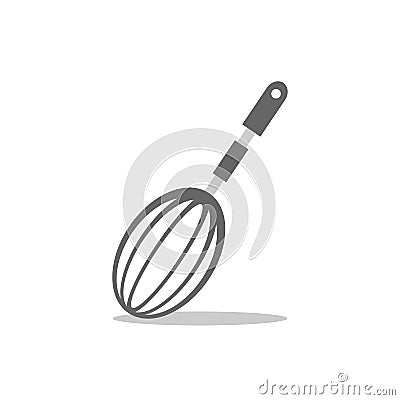 Flat illustration of a whisk. cake maker tool vector template Vector Illustration