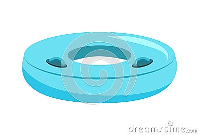 Flat Inflatable Ring Vector Illustration