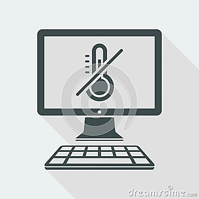 Cooling system - Vector icon for computer website or application Vector Illustration
