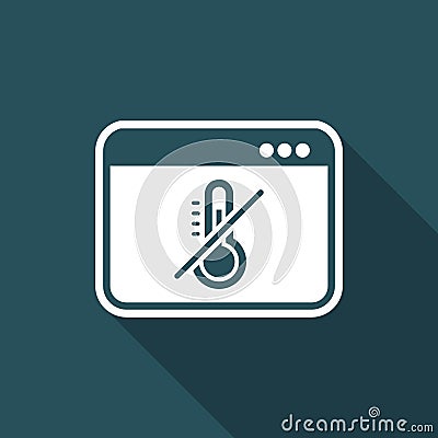 Cooling system - Vector icon for computer website or application Vector Illustration