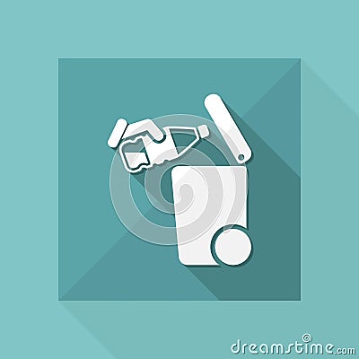 Separate waste collection icon Vector Illustration