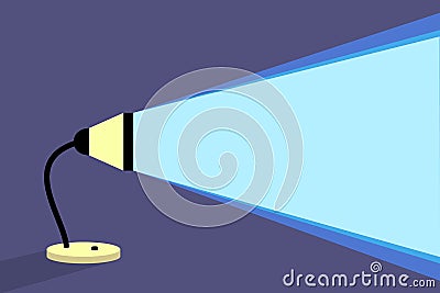 Flat lamp concept isolated on Vector Illustration