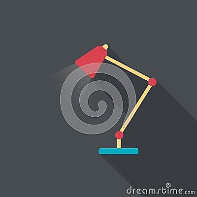 Flat lamp Vector Illustration