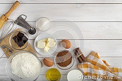 flat lay assortment tasty food ingredients. High quality photo Stock Photo