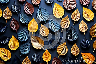 flat lay trendy seamless pattern of a A w colours pattern design template, top view Stock Photo