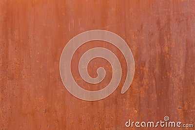 Flat matte brown painted steel surface with light rust spots Stock Photo