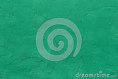 Flat mint green color plaster wall matte texture Stock Photo