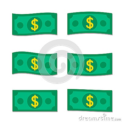 Flat money Vector Illustration