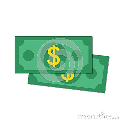 Flat money Vector Illustration