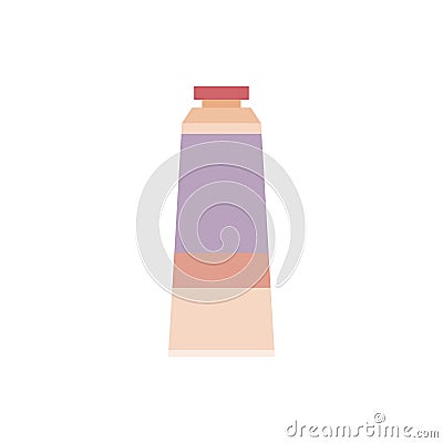 Flat paint tube Vector Illustration