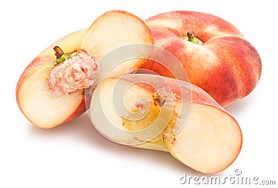 flat peach Stock Photo