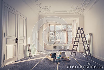 Renovation - apartment during restoration - home improvement Stock Photo
