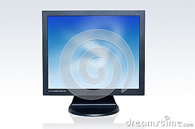 Flat screen monitor Stock Photo